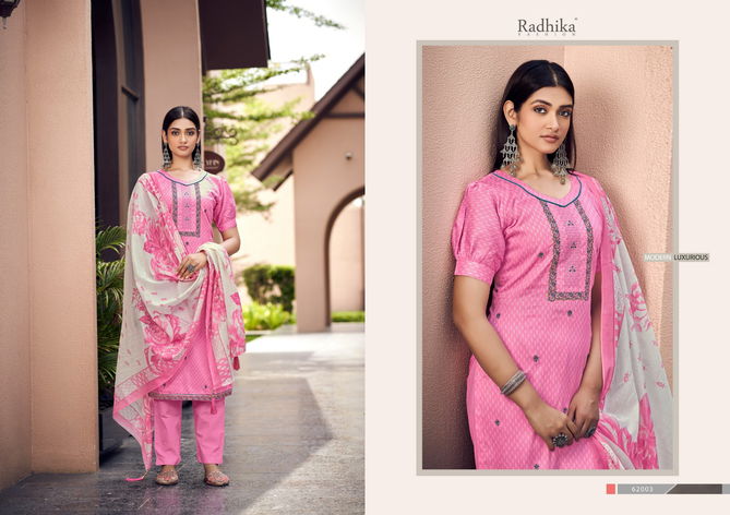 Radhika Azara Lamhay Jam Cotton Dress Material Catalog
